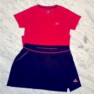 Adidas Women’s Tennis Shirt & Skirt M NWOT